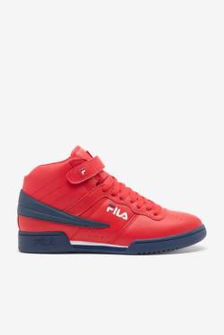 Red / Navy / White Men's Fila F-13 Sneakers | Fila431LZ