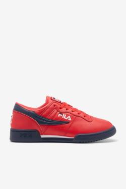 Red / Navy / White Men's Fila Original Fitness Sneakers | Fila638XA