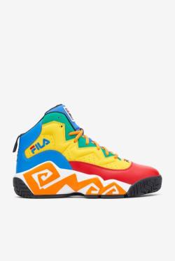 Red / Royal Blue / Lemon Men's Fila Mb Sneakers | Fila295NX