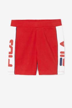 Red Women's Fila Davina Bike Shorts | Fila380FP