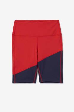 Red Women's Fila Marley Bike Shorts | Fila936PN