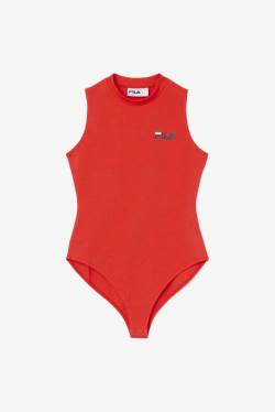 Red Women's Fila Ximena Bodysuit | Fila632GT