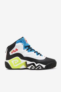 White / Black / Blue Men's Fila Mb Sneakers | Fila631IP