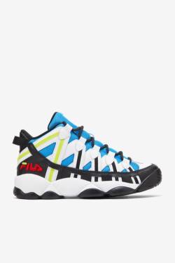 White / Black / Blue Men's Fila Stackhouse Spaghetti Sneakers | Fila890KJ