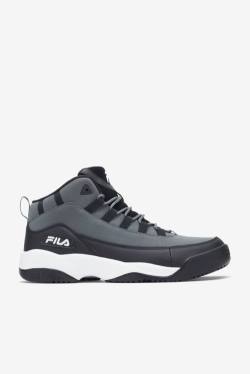 White / Black Men's Fila Spitfire 75 Sneakers | Fila325OQ