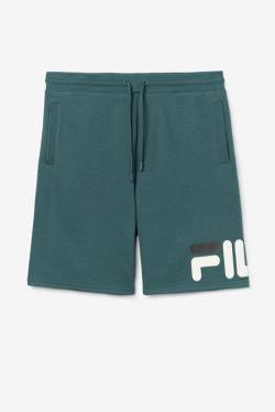 White / Black Men's Fila Zeshawn Shorts | Fila526KS