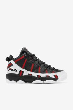 White / Black / Red Men's Fila Stackhouse Spaghetti Sneakers | Fila796XO