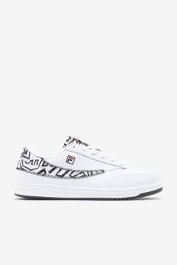 White / Black / Red Men's Fila Tennis 88 90s Tennis Shoes | Fila893ME