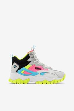 White / Black Women's Fila Ray Tracer Tr 2 Mid Boots | Fila691SF