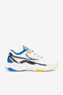 White / Blue / Gold Men's Fila Tactik 3 Stimulus Sneakers | Fila231PC