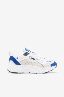 White / Blue / Metal Silver Women's Fila Trigate Sneakers | Fila810VO