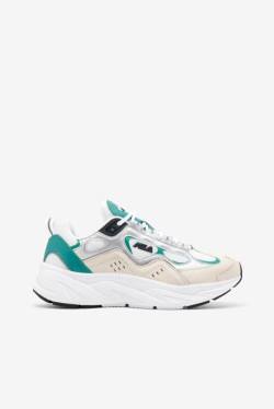 White / Blue / Metal Silver Women's Fila Trigate Sneakers | Fila976CJ