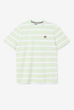 White Men's Fila Deny Crew T Shirts | Fila359ED