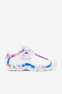 White Men's Fila Grant Hill 2 Tie Dye Low Sneakers | Fila472KI