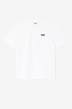 White Men's Fila Skylar Tee T Shirts | Fila249TK