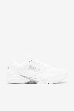 White / Metal Silver Men's Fila Volley Zone Sneakers | Fila941DS