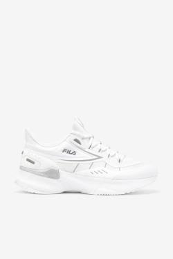 White / Metal Silver Women's Fila Tactik 5 Nucleus Sneakers | Fila963LF