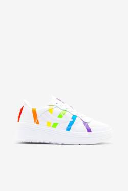 White / Multicolor Women's Fila Wx-100 Pride Sneakers | Fila395QM