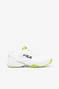 White / Navy / Light Green Women's Fila Axilus 2 Energized Tennis Shoes | Fila853FC