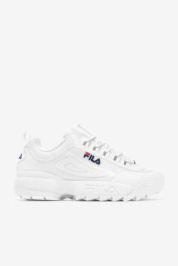 White / Navy / Red Men's Fila Disruptor 2 No-sew Sneakers | Fila519CF