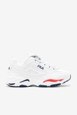 White / Navy / Red Men's Fila Disruptor 2 X Sneakers | Fila729VY