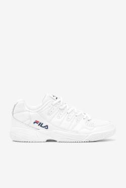 White / Navy / Red Men's Fila Double Bounce Sneakers | Fila382US