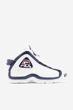 White / Navy / Red Men's Fila Grant Hill 2 25th Anniversary Edition Sneakers | Fila810JX
