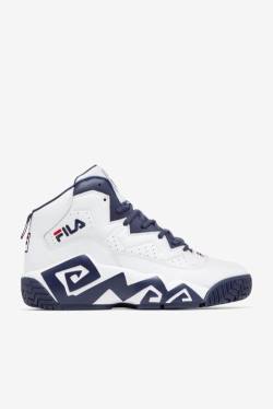 White / Navy / Red Men's Fila Mb Sneakers | Fila320FH