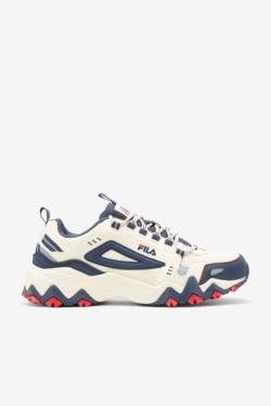 White / Navy / Red Men's Fila Oakmont TR Sneakers | Fila638VR