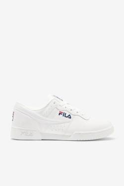 White / Navy / Red Men's Fila Original Fitness Sneakers | Fila542JX