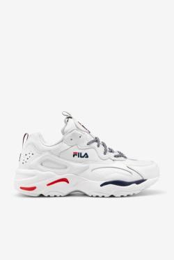 White / Navy / Red Men's Fila Ray Tracer Sneakers | Fila079IX