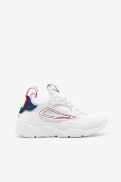 White / Navy / Red Women's Fila Amore Sneakers | Fila906BS