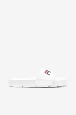 White / Navy / Red Women's Fila Drifter Slides | Fila032DF