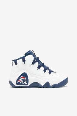 White / Navy / Red Women's Fila Grant Hill 1 Sneakers | Fila571ZW