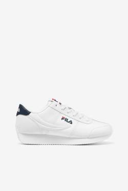 White / Navy / Red Women's Fila Province Sneakers | Fila736TD