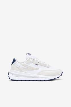 White / Navy / Red Women's Fila Renno Sneakers | Fila973GK