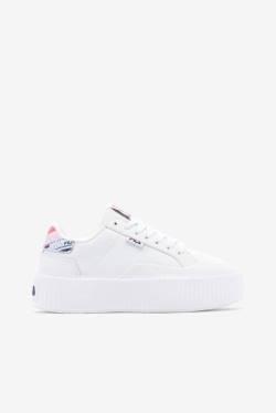 White / Navy / Red Women's Fila Sandblast Oversole Rolando Sneakers | Fila915QC