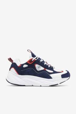 White / Navy / Red Women's Fila Trigate X Brooks Brothers Sneakers | Fila791BJ