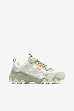 White / Olive Women's Fila Oakmont TR Sneakers | Fila429RC