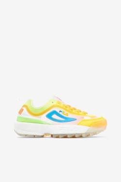 White / Pink / Blue Women's Fila Disruptor 2 Tl Sneakers | Fila846VG