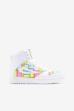 White / Purple Women's Fila Fx-dsx Mid Patchwork Sneakers | Fila265SH