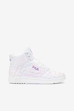 White / Purple Women's Fila Fx-dsx Mid Sneakers | Fila603RP