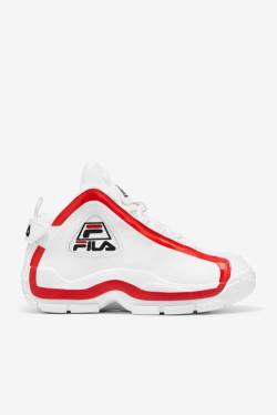 White / Red / Black Men's Fila Grant Hill 2 Sneakers | Fila476QL