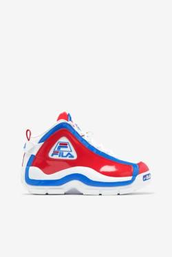 White / Red / Blue Women's Fila Grant Hill 2 Sneakers | Fila789TQ