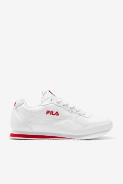 White / Red / White Men's Fila Panzia Sneakers | Fila320QC