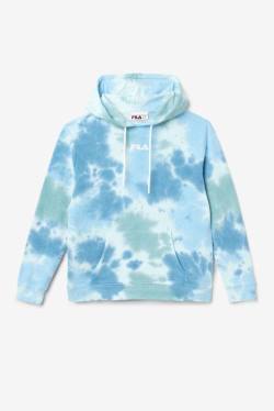 White Women's Fila Aerolynn Tie Dye Hoodie | Fila987QY