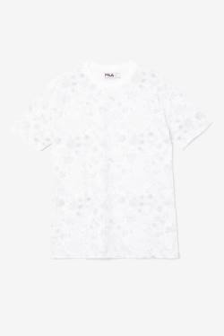 White Women's Fila Briella Crew T Shirts | Fila742BD