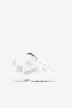 White Women's Fila Disruptor 2 110th Year Anniversary Sneakers | Fila836TS