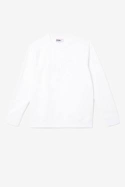 White Women's Fila Izabella Sweatshirts | Fila148SR