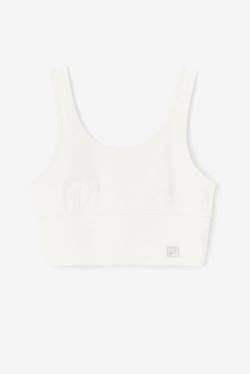 White Women's Fila Kora Bra Sports Tops | Fila603FI